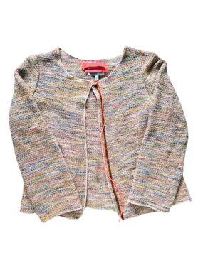 Nanos Moda España Tweed Jacket in Orange Girls Bambinas 12